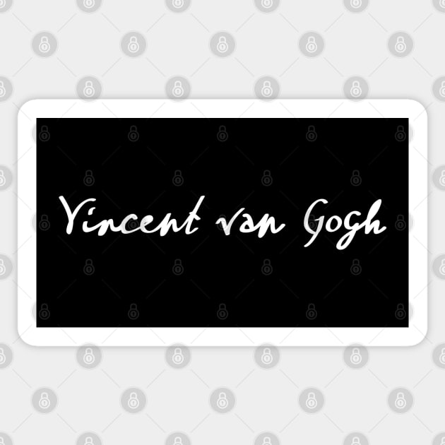 Signature of Vincent van Gogh, Post-Impressionist Painter Sticker by TuncGK